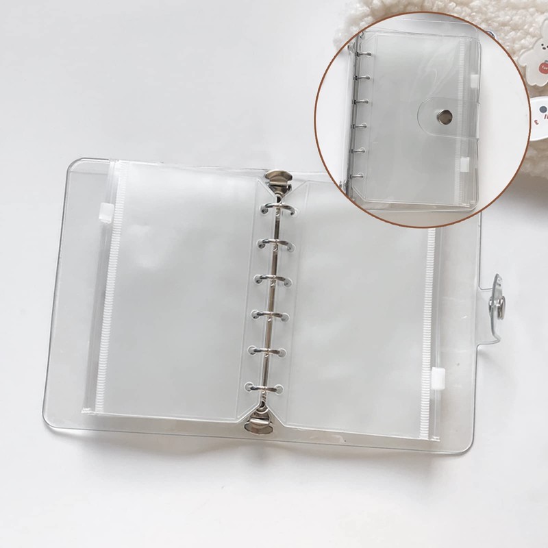 System Organizer Refill, A7, Mini 6 Holes, 10 Pieces, Zipper