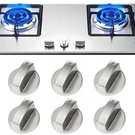 6X Gas Stove Knobs Home Kitchen Cooker Oven Cooktop Metal Switch Control