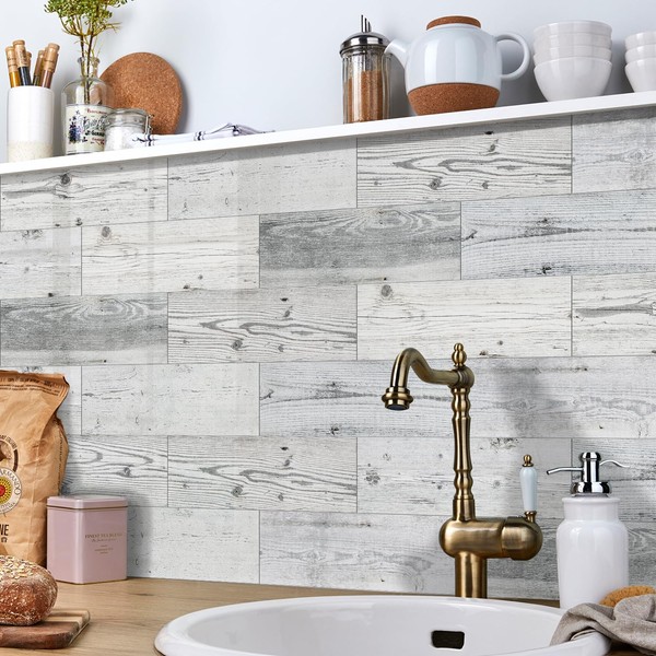 24 Sheets Kitchen Backsplash Tiles Peel and Stick, 12" x