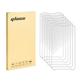 Screen Protector for Zebra TC51 TC510K TC56Q TC52 TC52X TC57 TC57X Scanner, 9H Tempered Glass, Clear (6)