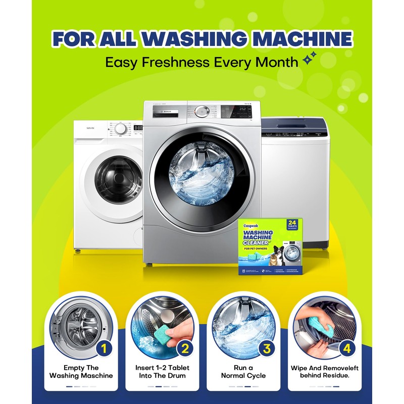 Clean Washing Machine Cleaner Tablets