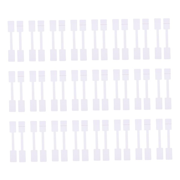 Operitacx Quadratische Preisschilder 200 Stück Blanko Preisschilder Papieretiketten für Schmuck