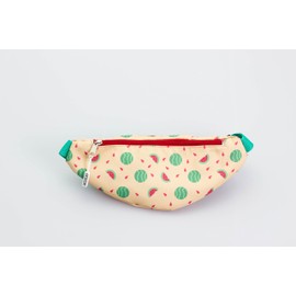 1buy3 Movebag Stylish Belt Bag Bum Bag for Men and Women Unisex 29 Designs Also as a Shoulder Bag or Running Bag, Watermelon Salmon