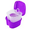 Denture Bath Case Portable Orthodontic Dental Retainer Box False Teeth