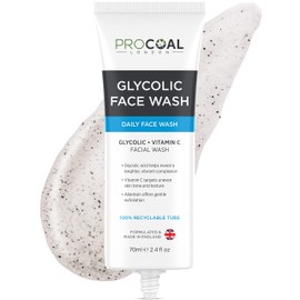 Glycolic Face Wash with Vitamin C by Procoal – Purifies, Cleanses and Resurfaces Complexion, Cruelty-Free, Made in UK
