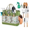 Grenebo Stainless Steel Garden Tool Set with Tote Bag 8