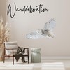 GRAZDesign Owl Wall Sticker 3D Snow Owl Wall Sticker Decoration