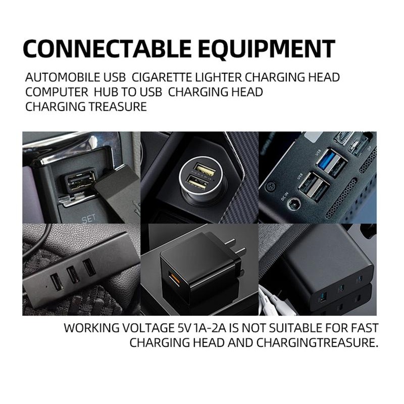 Car USB Night Light Touch Dimmable LED Filament Lamp Portable