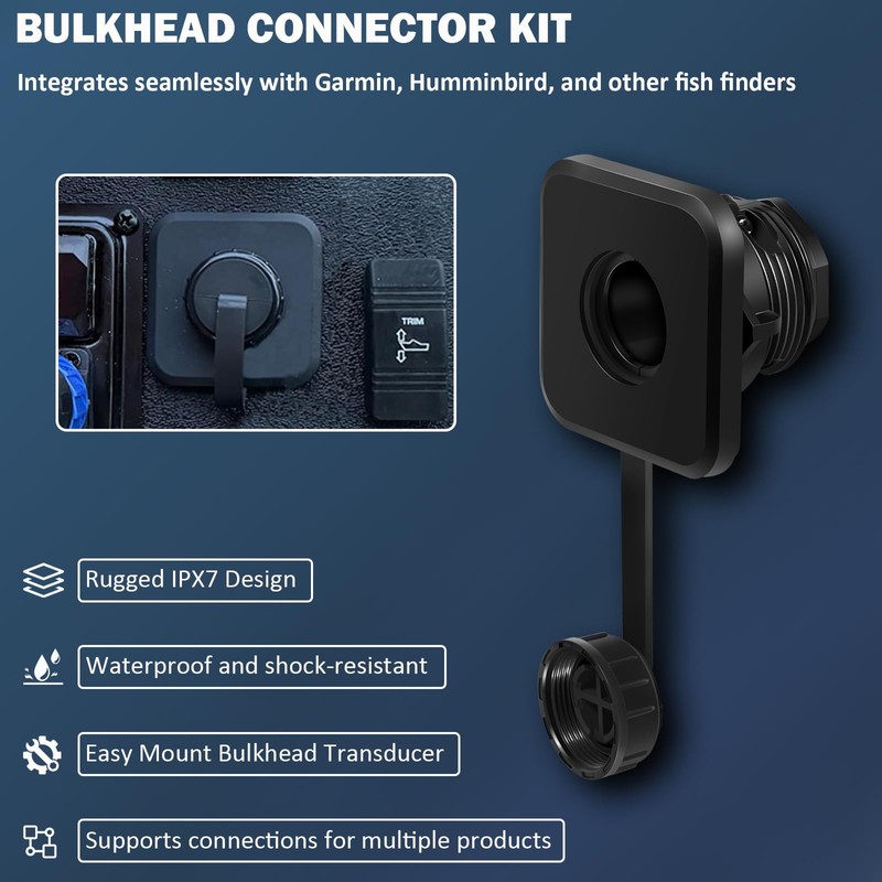 Phlosiyz LiveScope™ Bulkhead Connector Kit | Fish Finder Sonar System