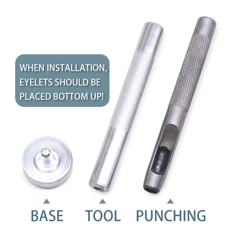 Grommet Kit 800 Sets Gronmets Eyelets with 3 Pieces Install