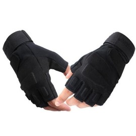 BLACKHAWK Half Finger Tactical Gloves S.O.L.A.G Type Replica Black (M)