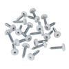 KafTon 20Pack Number Plate Fixing Fitting Oversized Screws 5x Blue,