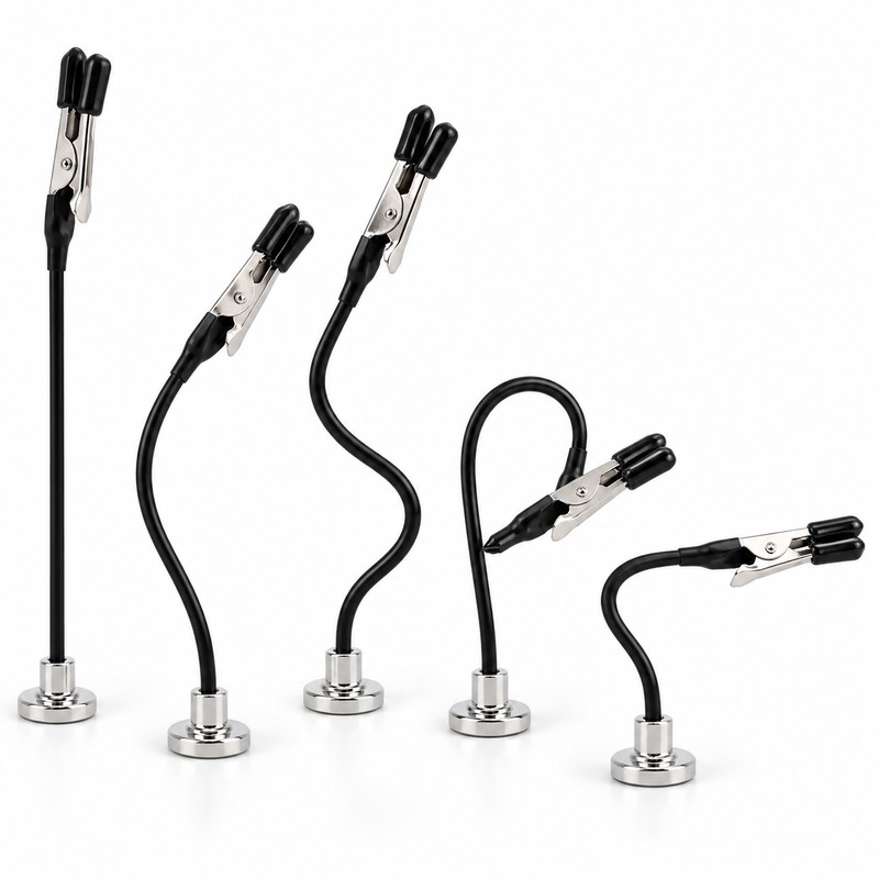 30-Pack Magnetic Alligator Clips for Photos & Notes – Flexible