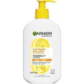 Garnier Skin Active Express Aclara Vitamina C Gel Limpiador Facial, Crema Hidratante 250ml,