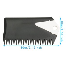 WHYHKJ 2pcs Surfboard Wax Comb with Fin Key for Water Sports Surfing Surfboards Bodyboard