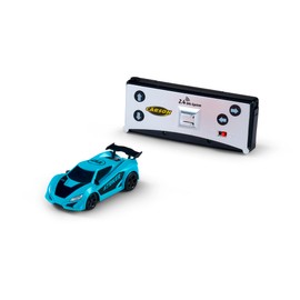 Carson 500404274 1:60 Nano Racer Striker 2.4GHz Turquoise - Remote Control Car, RC Vehicle, RC Car, Driving Time 20 Min, RC Car for Children