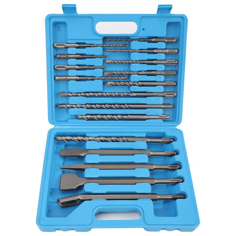 SDS Drill Bits Set-17pcs Rotary Hammer Drill Bits and Chisel