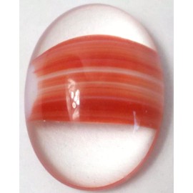 Czech Glass 16 Vintage Czech Gorgeous Flatback 18x13mm Red Clear Swirl Porphyr Cabochon Cabs
