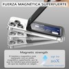 Cartera Magnética, Porta tarjetas magnético ajustable, Billetera magnética de piel