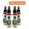 JYE 4 Frascos Loción Crecimiento Barba Bergamota+pincel D Regalo