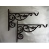 Wall Mount Cast Iron Flower Hanging Basket Hook Console Shelf