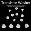 100Pcs Transistor Washer Insulated Plastic Spacer Bushing Washers (TW-10 (100pcs))