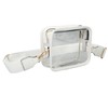 Clear Shoulder Bag PVC Zippered Waterproof Stadium Approved Purse for