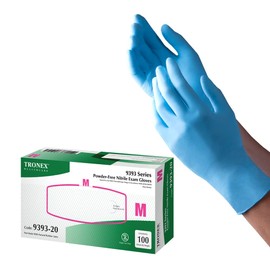 TRONEX 9393-30 Chemo-Rated Exam Glove, Nitrile, Large, Blue (Pack of 100)