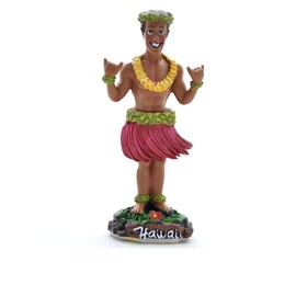 DIXIE STORE Shaka Kane Funny Hawaii Decoration - 10 cm Gadget - Nodding Dog for Car Interior - Cars Toy - Interior Accessories