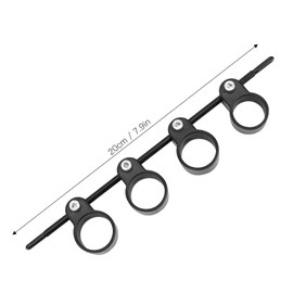 Gaeirt Finger Trainer, Beginner Instrument, Exercise Accessories, Guitar Chord, Finger Opener, Expanding Finger Training Device for Musical Beginners for Piano Guitar (Black Large (Adjustable Span))