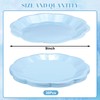 NatNarr 30pcs Plates,9inch ScallopedDessert Plates Baby Plate Disposable Party Supplies