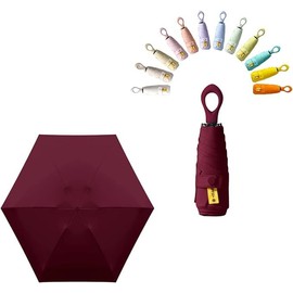 Mini Sun Travel Umbrella Ring handle Coating Layer Fabric Blocking/anti UPF 50 UV Protection 99.9% Compact Folding Purse Umbrella/Lightweight Small Portable BackpackMen Women Kids/Rain/ Sun/Travel