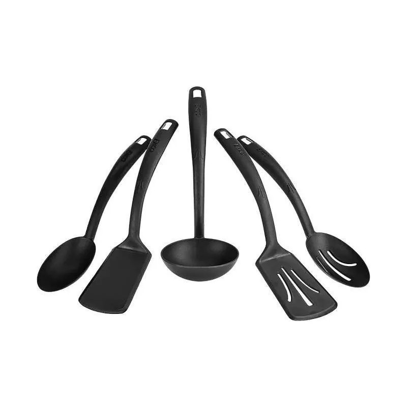 Set De Utensilios 5 Pz Nylon Negro Ekco 46323