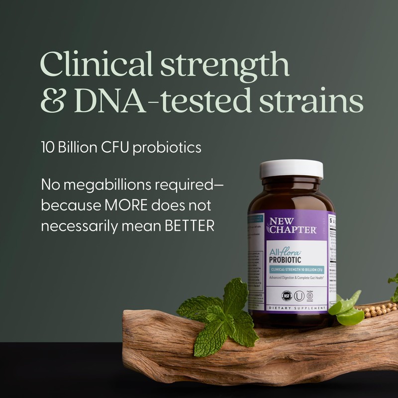 New Chapter All-Flora Probiotic for Advanced Digestion & Complete Gut