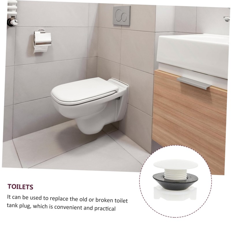 Operitacx 2Pcs Toilet Tank Plug Caps Plastic Connector for Water