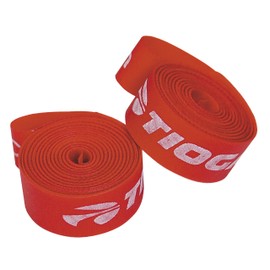 TIOGA Nylon Rim Tape, 27.6 x 0.7 inches (700 mm) x 0.7 inches (17 mm), Red, Set of 2