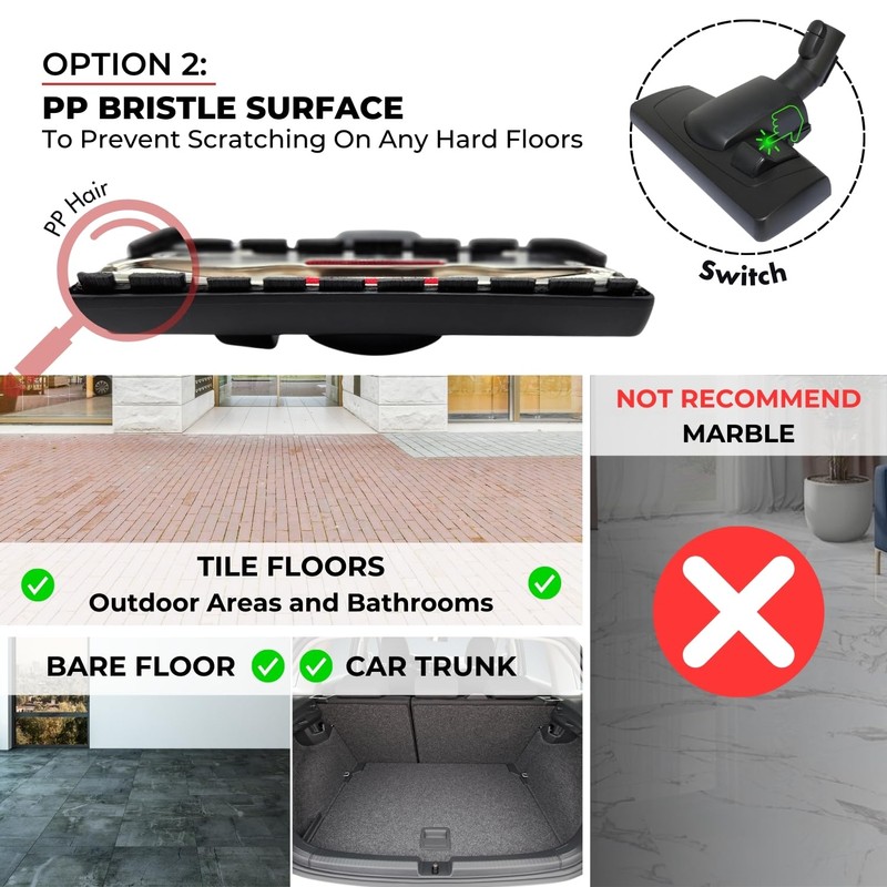 For Miele Vacuum Attachments Accessories 1-3/8'' Inner Diameter Compatible with