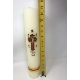 14" Cirio Pascual 1K Long Paschal Candle #19042 Semana Santa