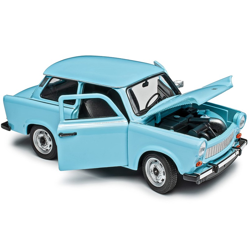 Welly Trabant 601 Saloon Blue 1/24 Model Car with Individual