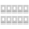 10Pcs Base Clips Hook Fixings Attaches Aluminium Greenhouses Fixture SetSilver