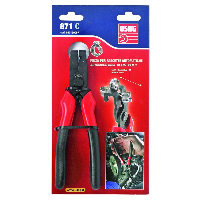 USAG 871 C Click Spring Clips Pliers, 180 mm