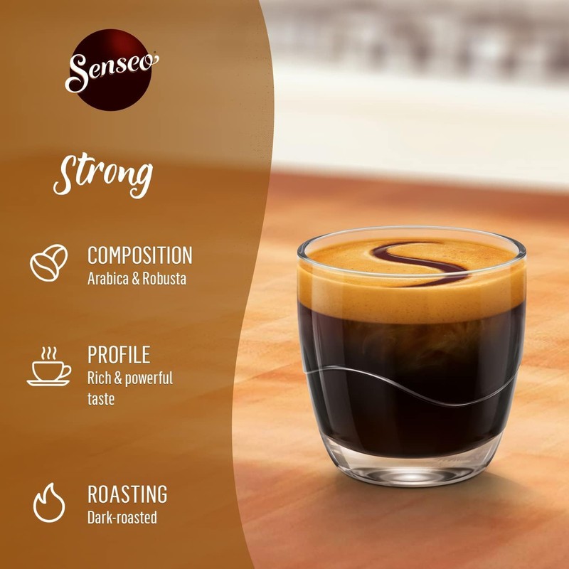 Senseo Strong Dark Roast Coffee Pods – 240 Count (5