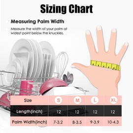 IUCGE Rubber gloves dishwashing for Kitchen 3 Pairs,Cleaning gloves for Household dish gloves,Reuseable.(S,Pink)