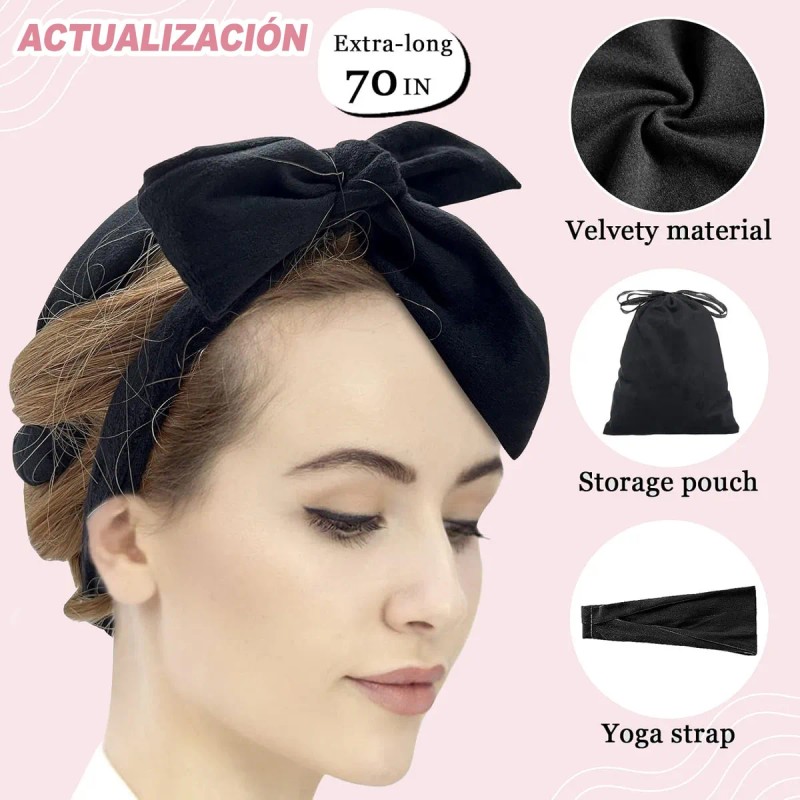 9 Pzs Curly Ondas En Cabello Rizos Sin Calor Tubo