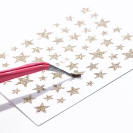 Sinikorya 10 Colors Star Nail Stickers, 3D Nail Art Stickers for Everyday Nail Art, Festive Atmosphere Nail Art, As a Present to You Lover, Family or Friend