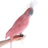 20" Super Large Artificial Feathered Pink Cockatoo