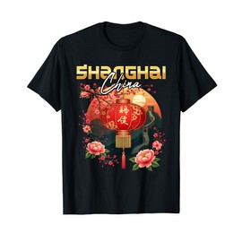 Shanghai China Vacation Souvenir Chinese Lantern T-Shirt