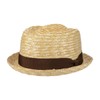 Basiquench Pork Pie, Moisture-Resistant Straw Roll Hat, Hat, Straw Straw,
