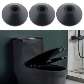 SG Store 10pcs M6 Toilet Bolt Rubber Washers for Toilet Seat Hinge Fitting Replacement 25mmx10mmx10mm Toilet Tank Screws Conical Non Slip Washers Black
