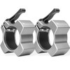 Meteor Essential Olympic Quick-Release Barbell Collars, Aluminium Collar, Barbell Clamp,